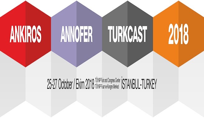 25-27 Ekim 2018 Tarihleri arasında ANKIROS 14. Uluslararası Demir-Çelik ve Döküm Teknolojileri, Makina ve Ürünleri İhtisas Fuarındayız.